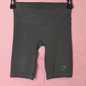 Gymshark Blue Green Ribbed Knit Workout Shorts size Small